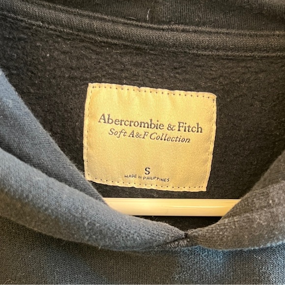 Abercrombie & Fitch AF Hooded Sweatshirt Tennis Navy Color - Picture 3 of 4